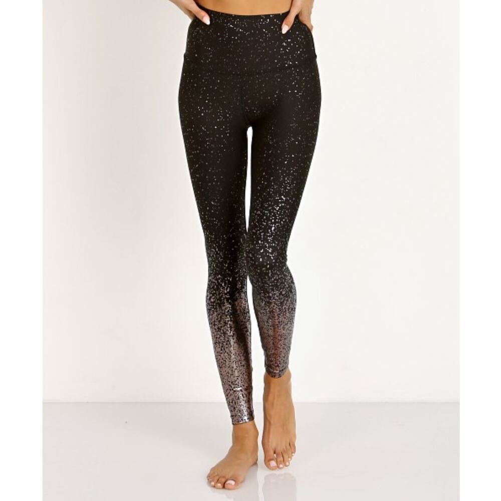 Beyond Yoga Alloy Ombre High Waisted Legging Small Iridescent Sparkle Celeb JLo
